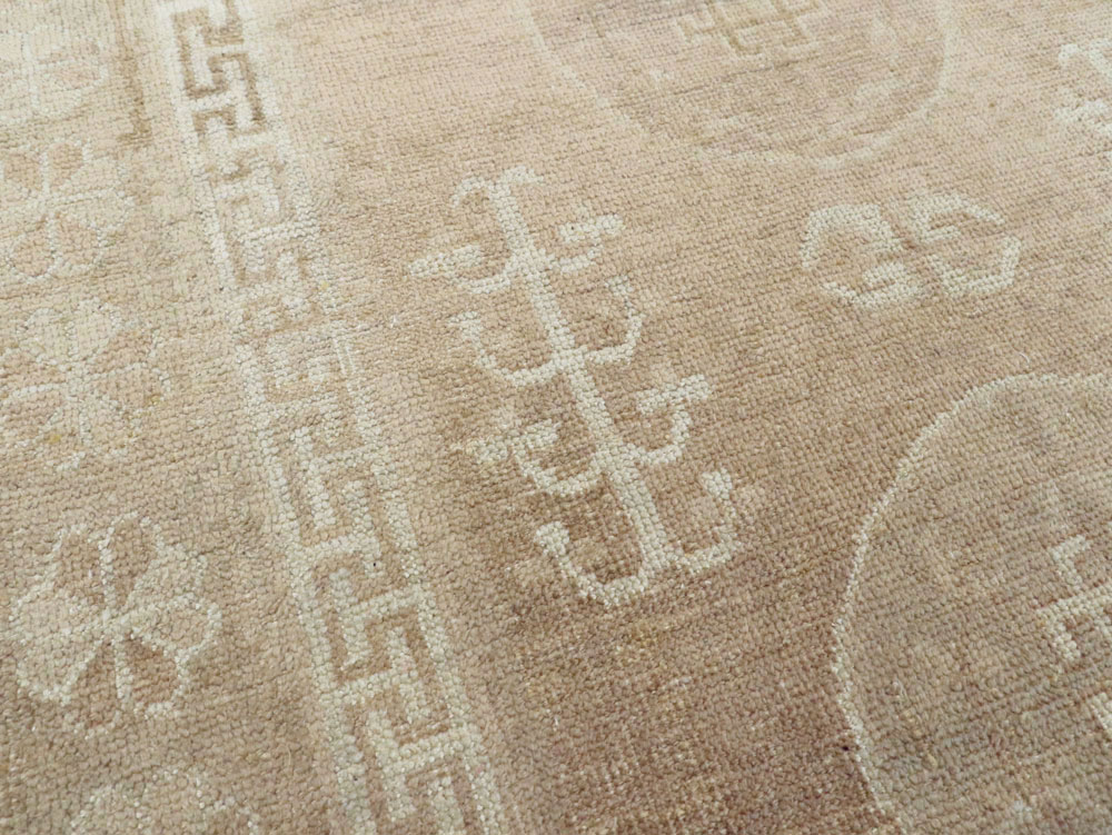 Vintage East Turkestan Khotan Rug, No.16480 - Gsblank