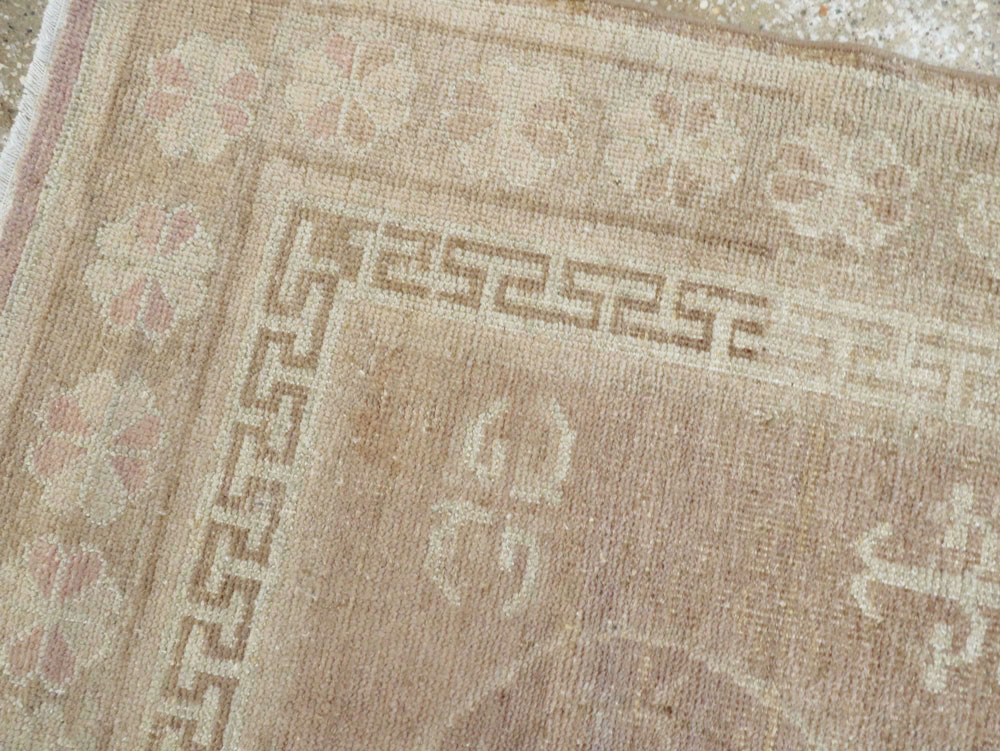 Vintage East Turkestan Khotan Rug, No.16480 - Gsblank