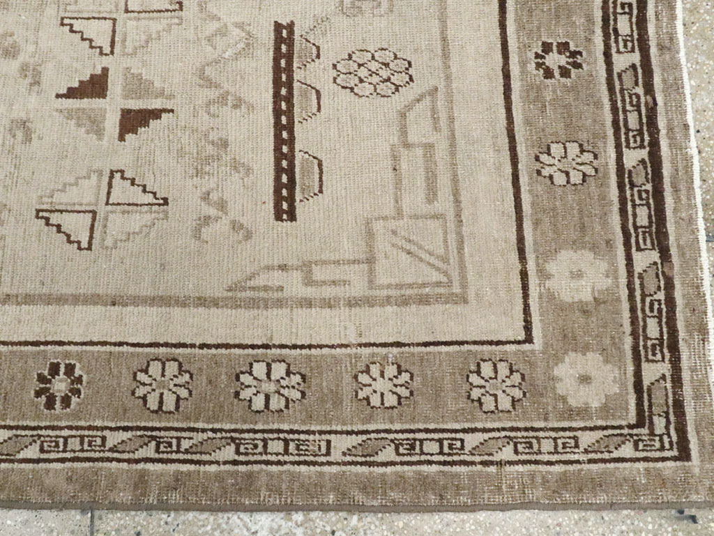 Vintage East Turkestan Khotan Rug, No.16482 - Gsblank