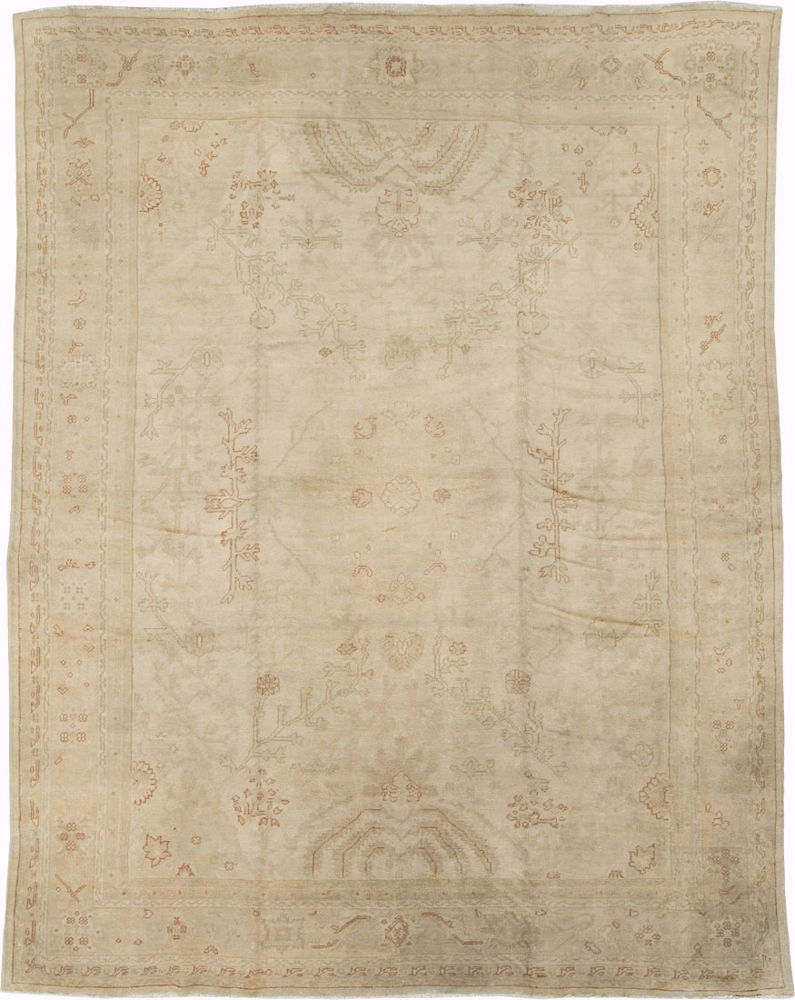Antique Turkish Oushak Carpet, No.16494 - Gsblank