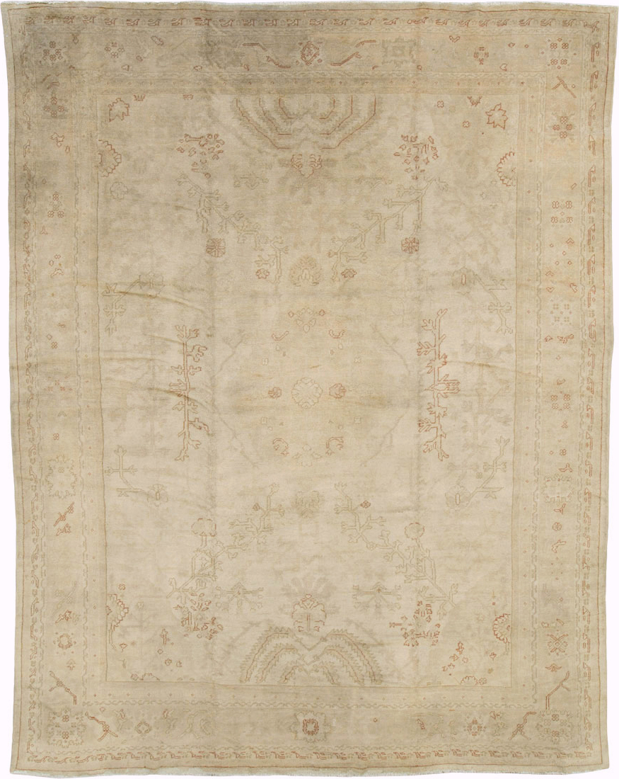 Antique Turkish Oushak Carpet, No.16494 - Gsblank