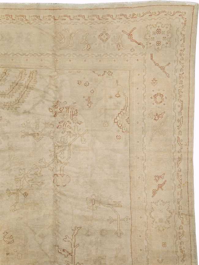 Antique Turkish Oushak Carpet, No.16494 - Gsblank
