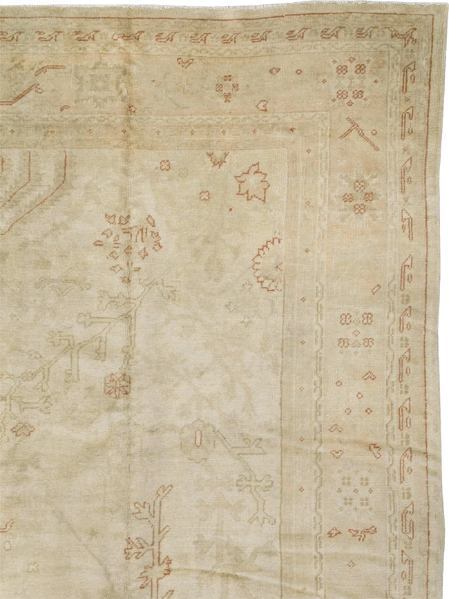 Antique Turkish Oushak Carpet, No.16494 - Gsblank