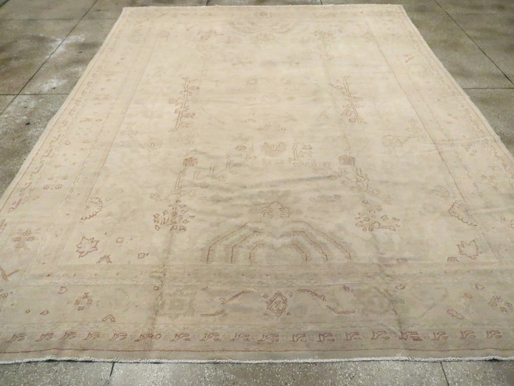 Antique Turkish Oushak Carpet, No.16494 - Gsblank