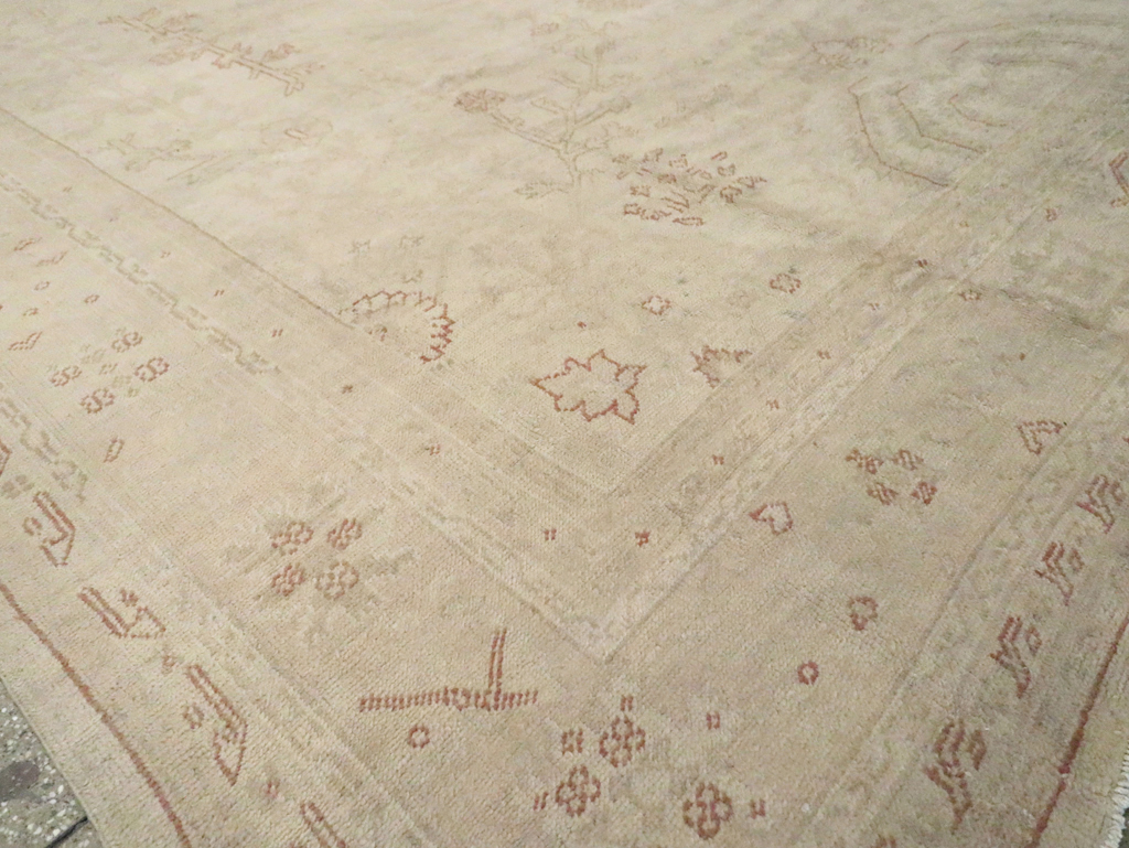 Antique Turkish Oushak Carpet, No.16494 - Gsblank
