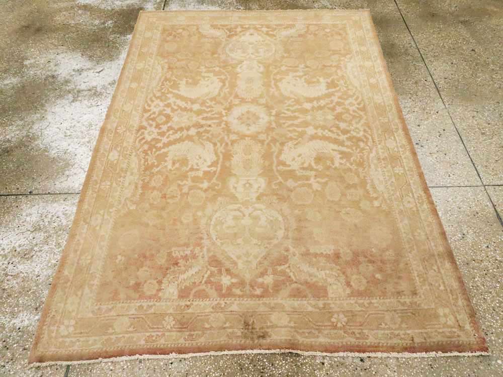 Antique Indian Agra Rug, No.16502 - Gsblank