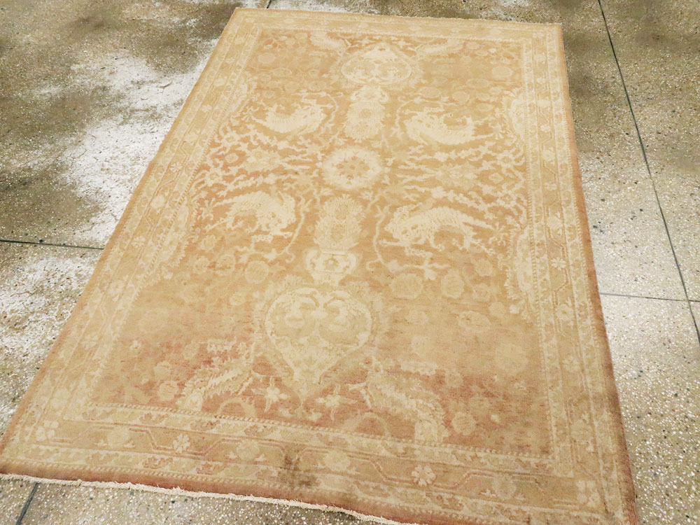 Antique Indian Agra Rug, No.16502 - Gsblank