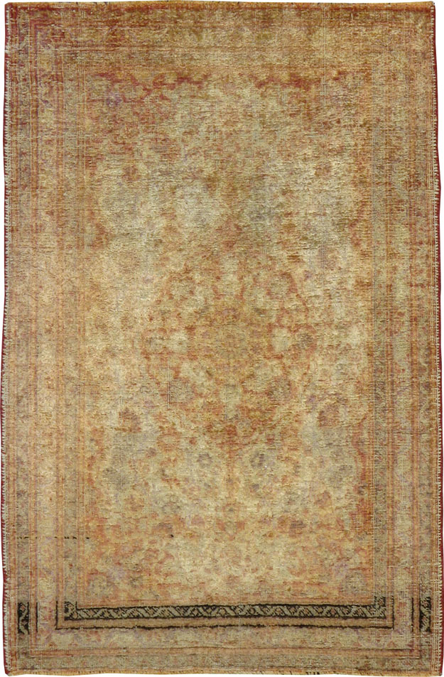 Antique Persian Tabriz Silk Rug, No.16513 - Gsblank