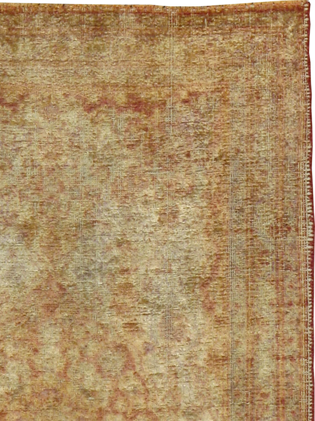 Antique Persian Tabriz Silk Rug, No.16513 - Gsblank