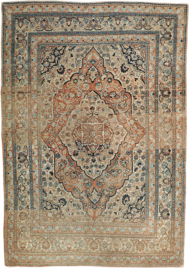 Antique Persian Tabriz Hagi Jalili, No.16517 - Gsblank