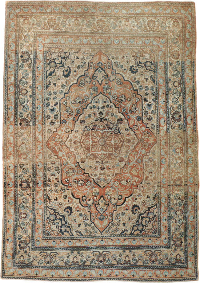 Antique Persian Tabriz Hagi Jalili, No.16517 - Gsblank
