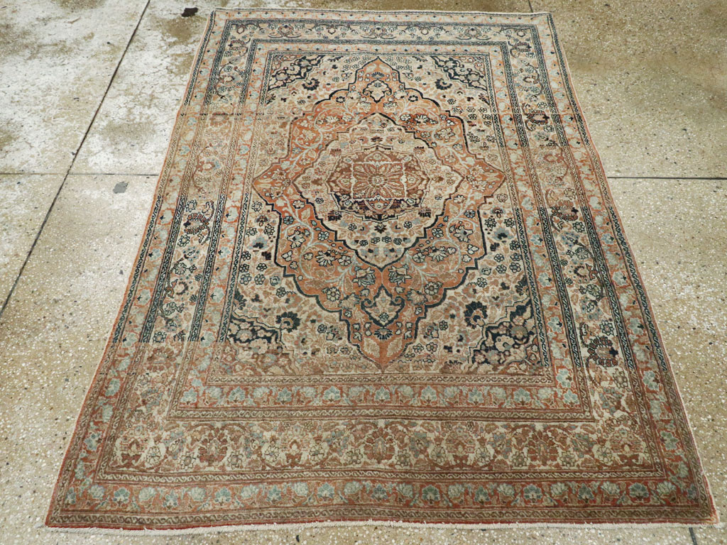 Antique Persian Tabriz Hagi Jalili, No.16517 - Gsblank