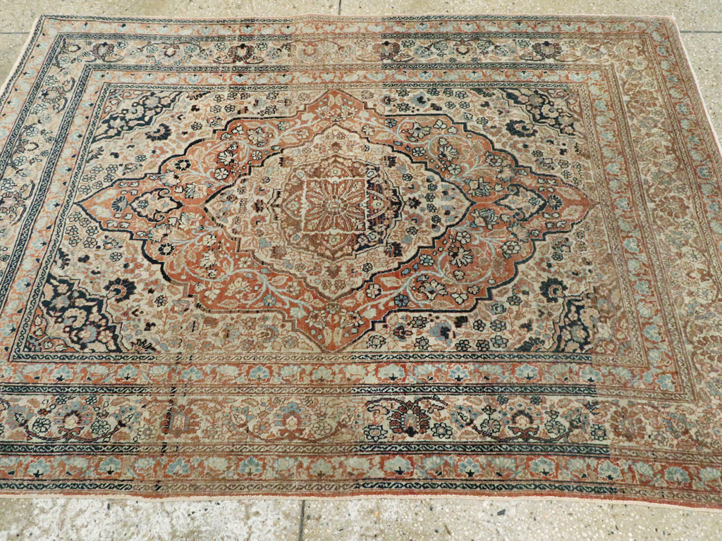 Antique Persian Tabriz Hagi Jalili, No.16517 - Gsblank