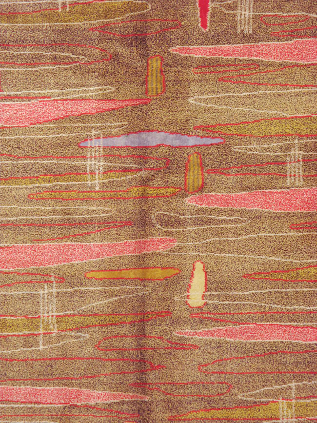 Vintage Turkish Art Deco Style Carpet, No.16525 - Gsblank