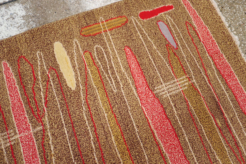 Vintage Turkish Art Deco Style Carpet, No.16525 - Gsblank