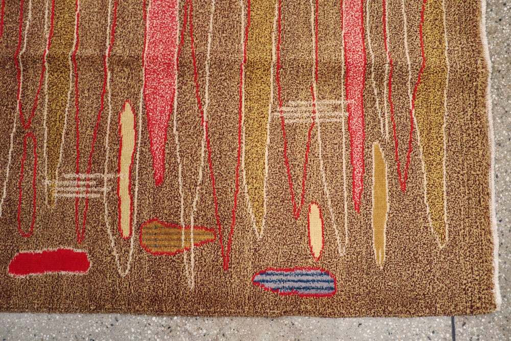 Vintage Turkish Art Deco Style Carpet, No.16525 - Gsblank