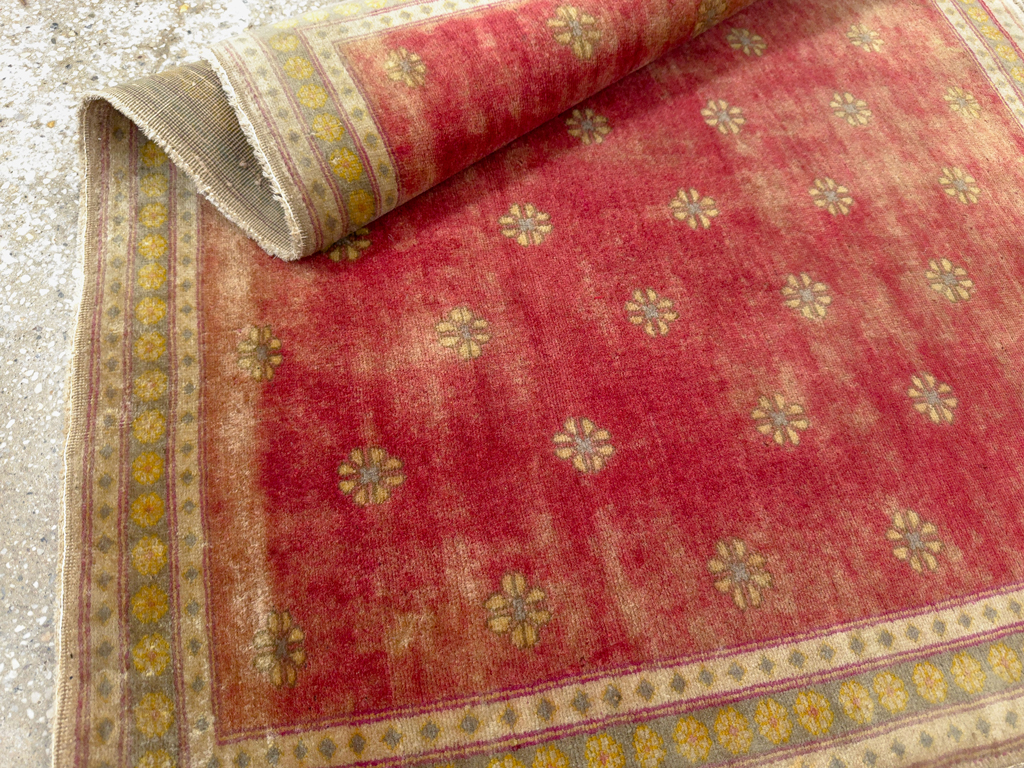 Antique Turkish Sivas Square Throw Rug, No.16541 - Gsblank