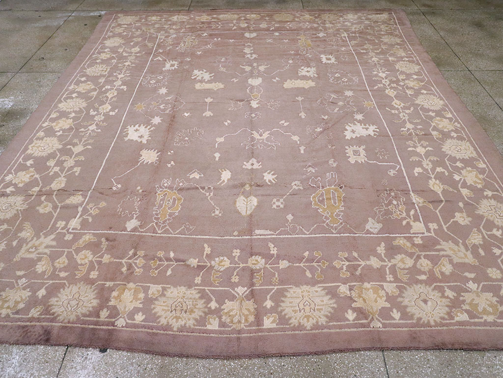 Antique Turkish Oushak Rug, No.16554 - Gsblank