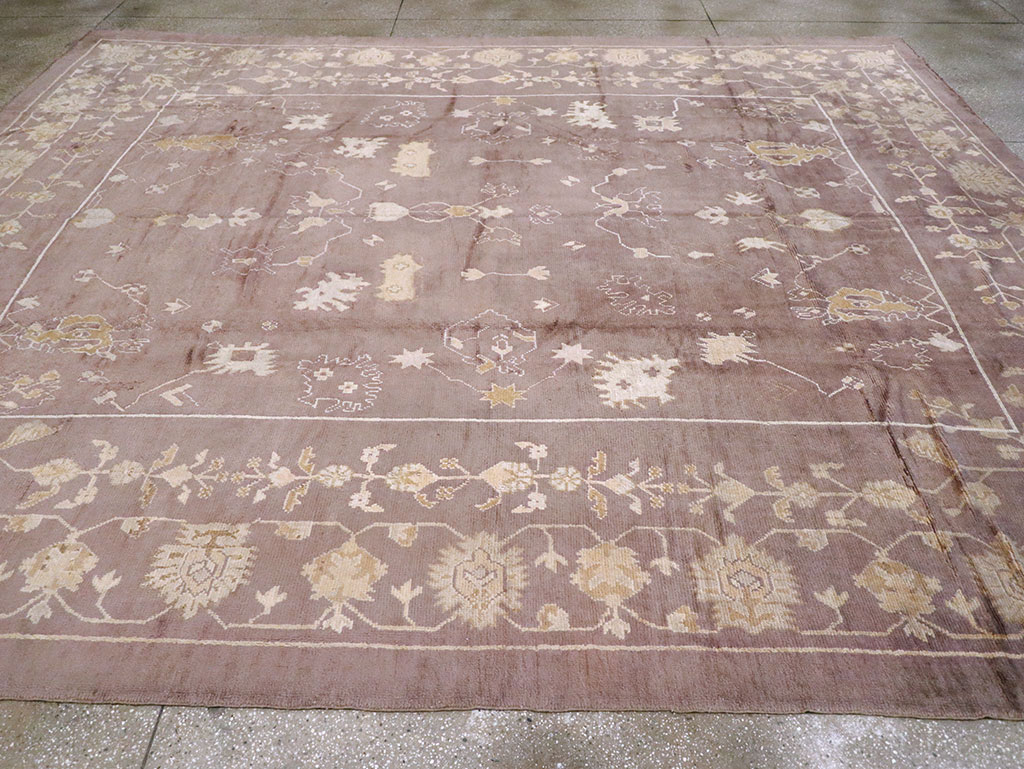 Antique Turkish Oushak Rug, No.16554 - Gsblank