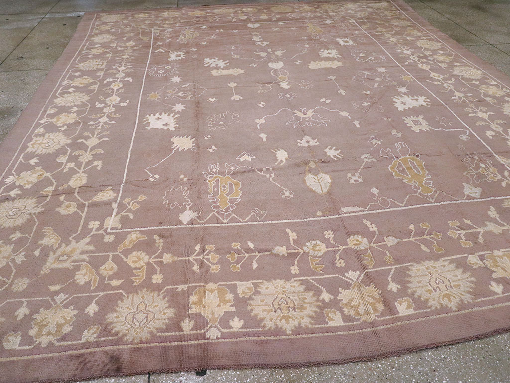 Antique Turkish Oushak Rug, No.16554 - Gsblank