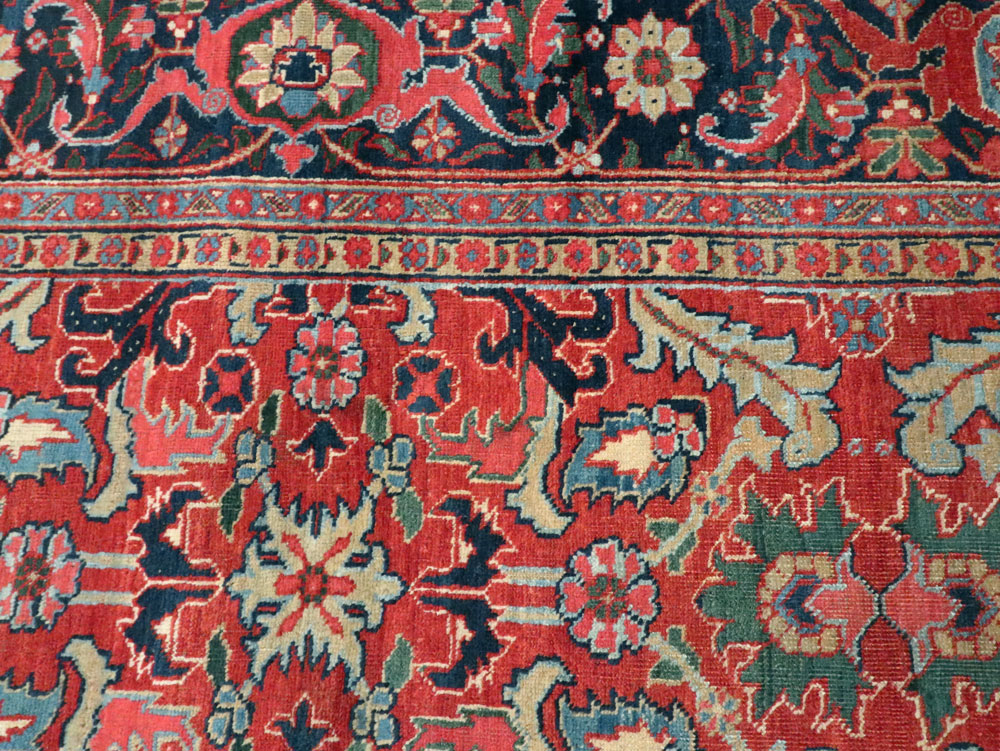 Antique Persian Heriz Carpet, No.16563 - Gsblank