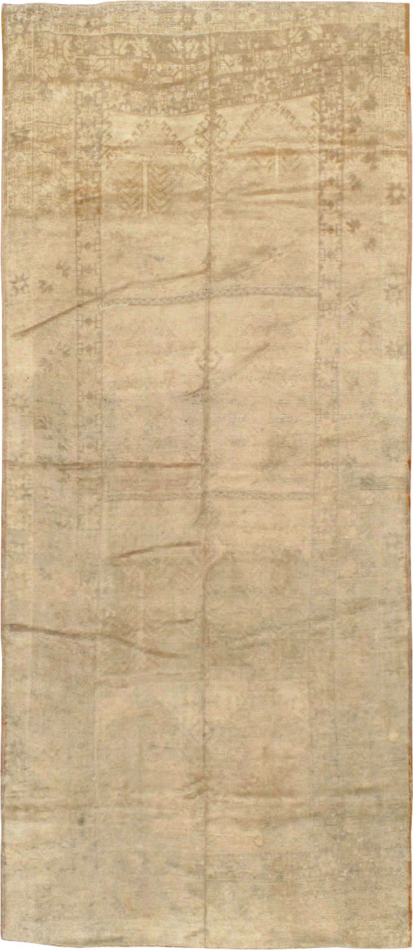 Antique Turkish Oushak Gallery Rug, No.16567 - Gsblank