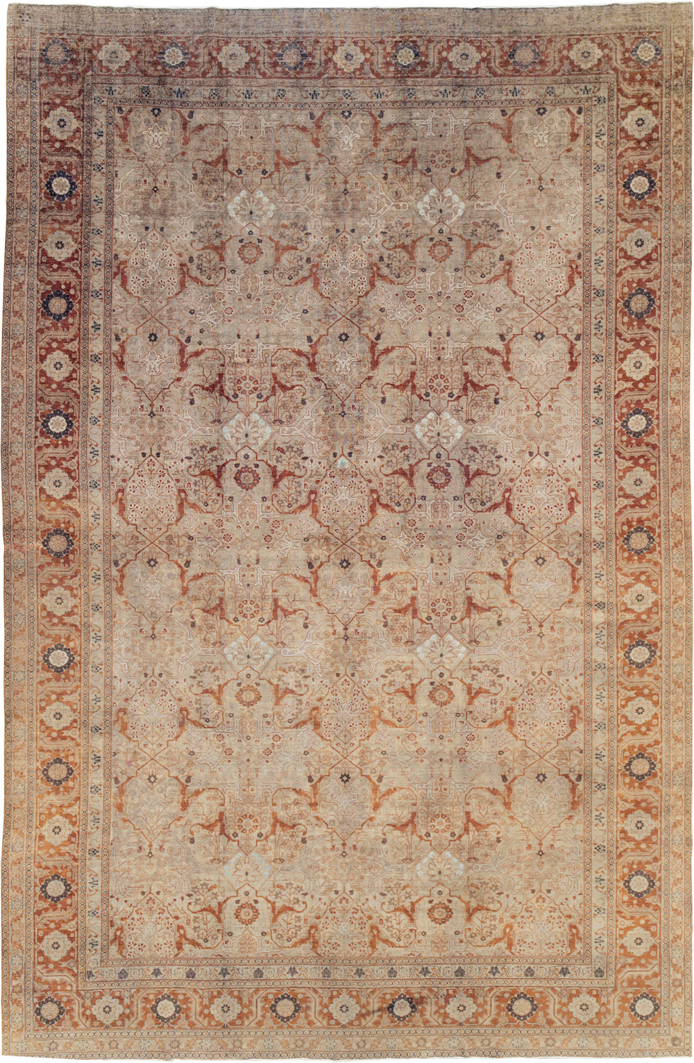 Antique Persian Tabriz Oversize Carpet, No.16613 - Gsblank