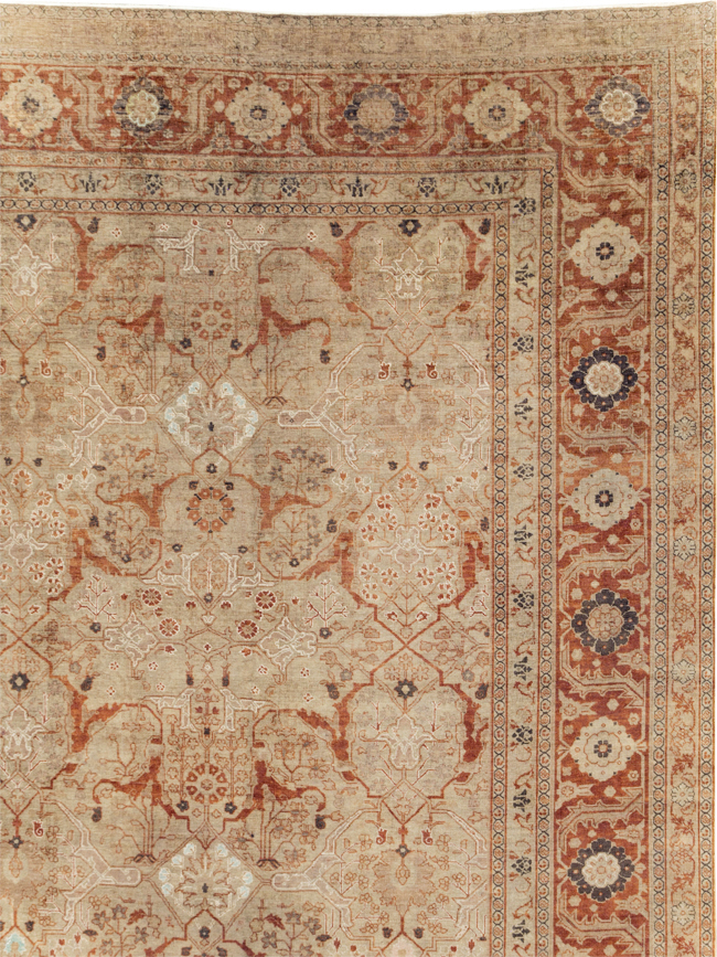 Antique Persian Tabriz Oversize Carpet, No.16613 - Gsblank
