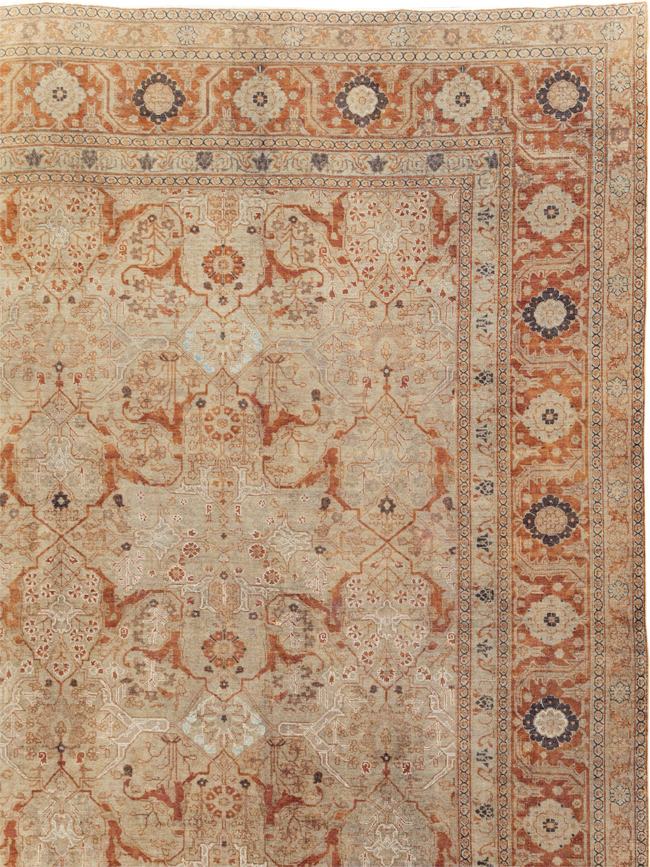 Antique Persian Tabriz Oversize Carpet, No.16613 - Gsblank