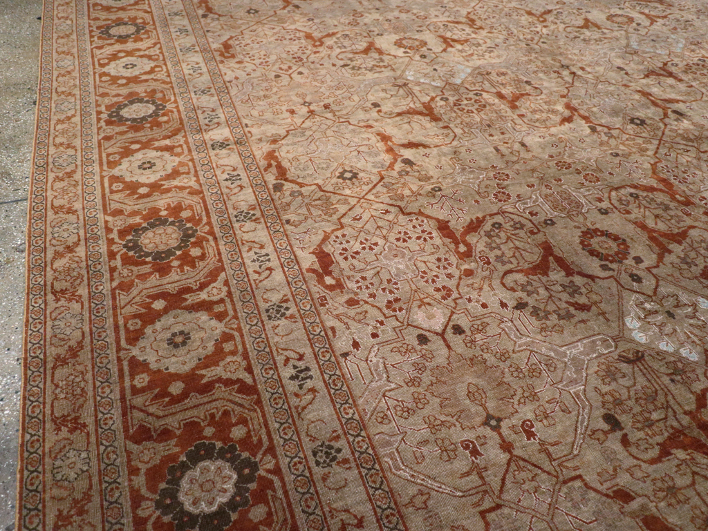 Antique Persian Tabriz Oversize Carpet, No.16613 - Gsblank