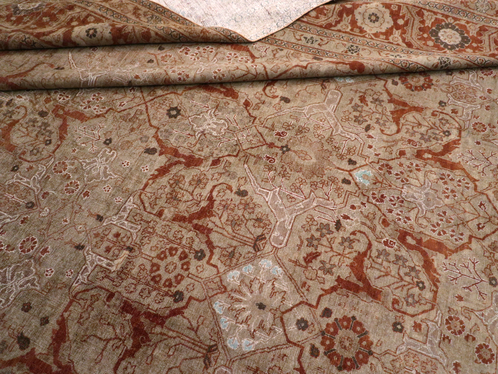 Antique Persian Tabriz Oversize Carpet, No.16613 - Gsblank