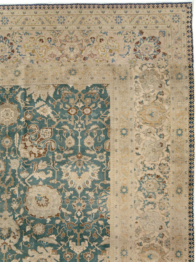 Antique Persian Tabriz Square Carpet, No.16617 - Gsblank