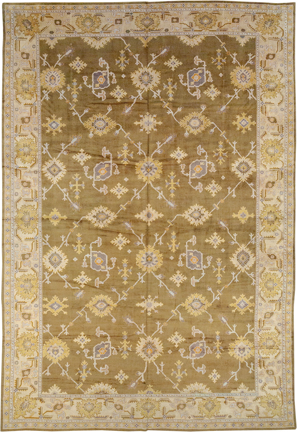 Antique Turkish Oushak Oversize Carpet, No.16629 - Gsblank