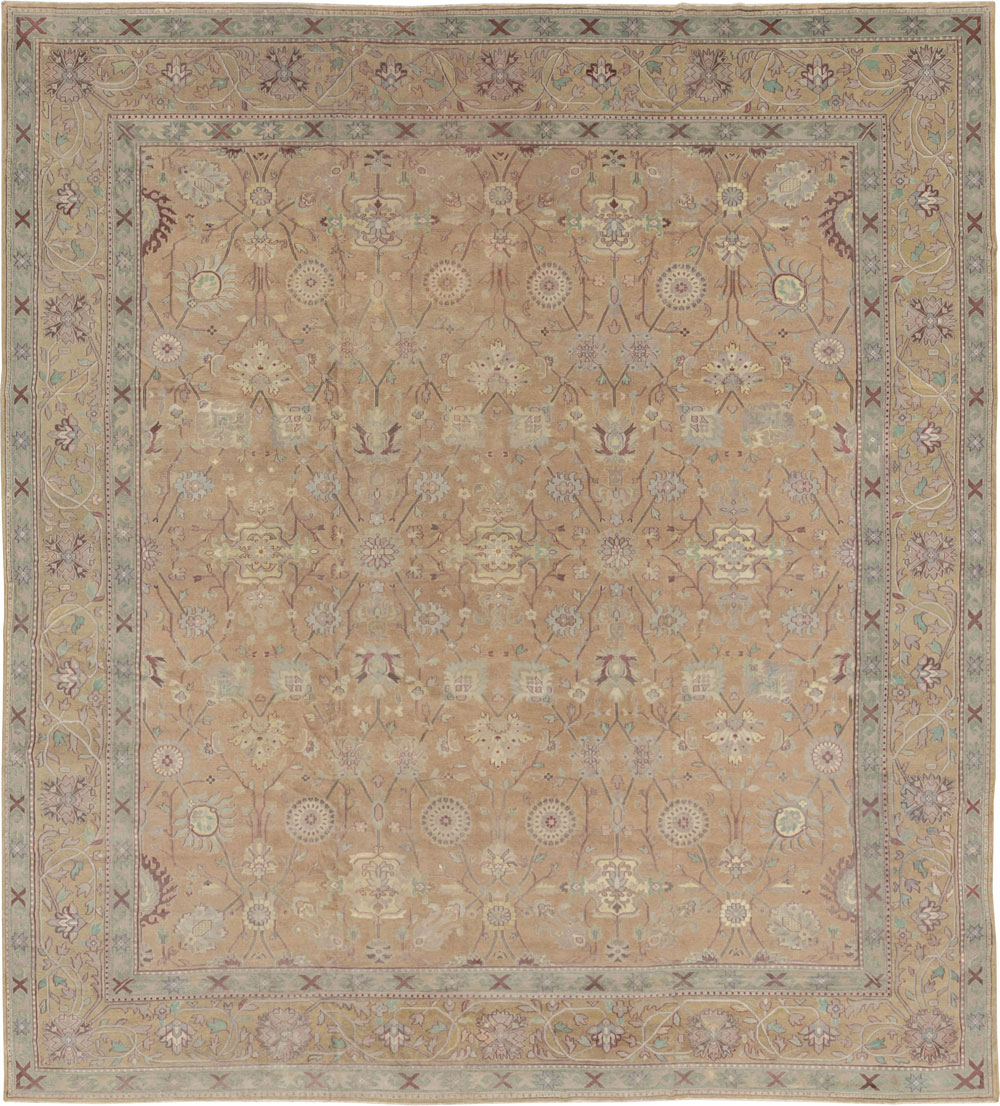 Antique Indian Lahore Square Large Carpet, No.16647 - Gsblank