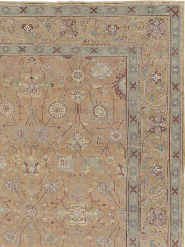Antique Indian Lahore Square Large Carpet, No.16647 - Gsblank