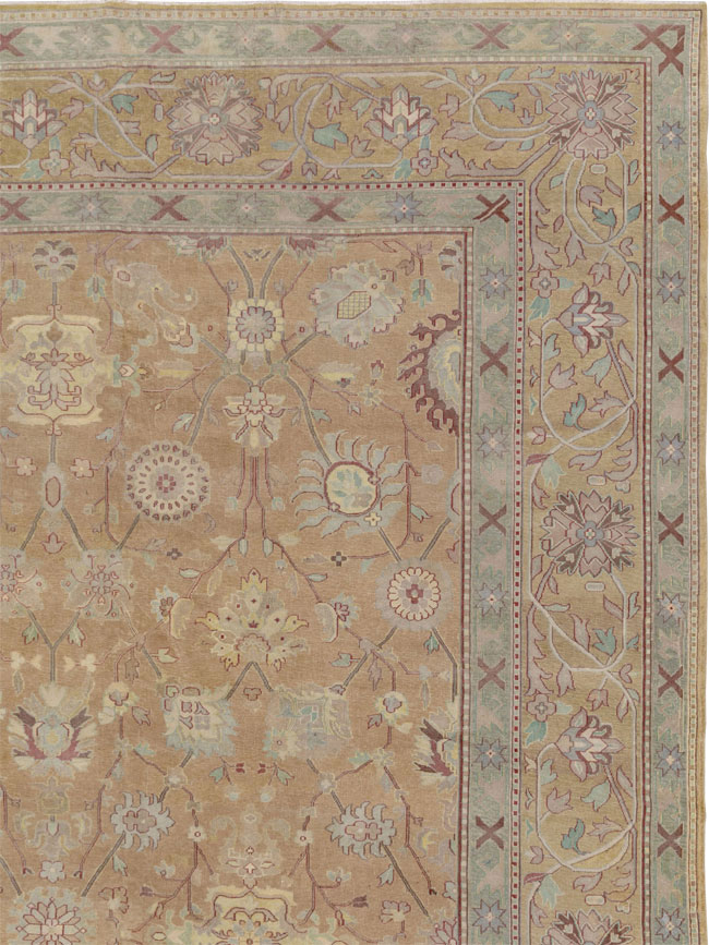 Antique Indian Lahore Square Large Carpet, No.16647 - Gsblank