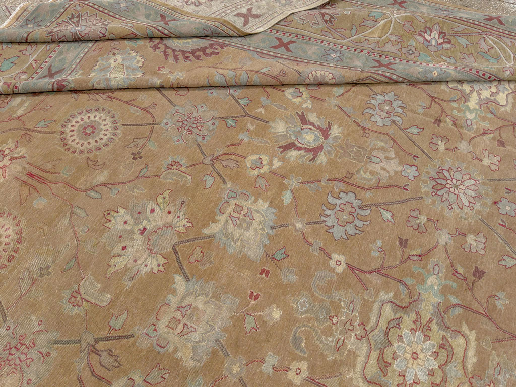 Antique Indian Lahore Square Large Carpet, No.16647 - Gsblank