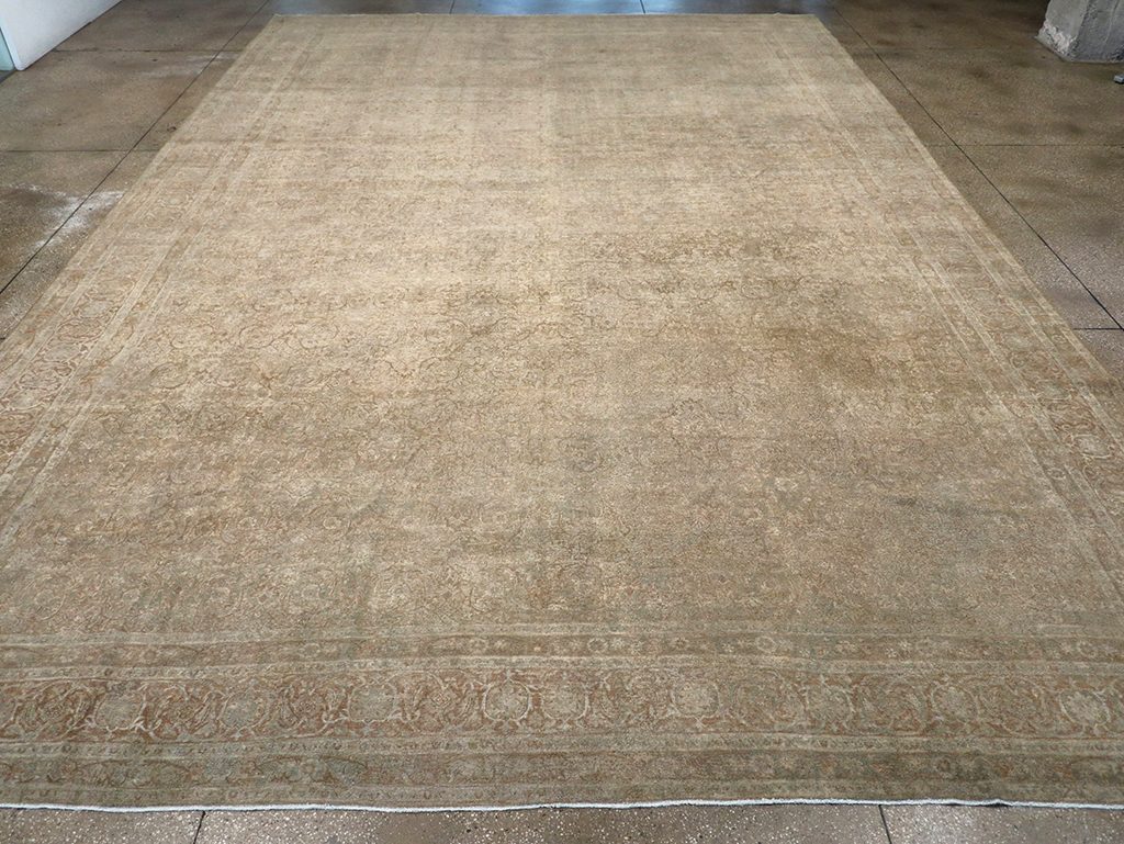 Antique Persian Lavar Kerman Oversize Carpet, No.16668 - Gsblank
