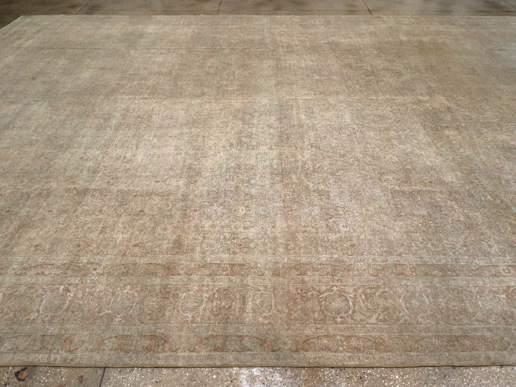 Antique Persian Lavar Kerman Oversize Carpet, No.16668 - Gsblank