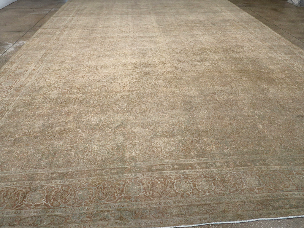 Antique Persian Lavar Kerman Oversize Carpet, No.16668 - Gsblank