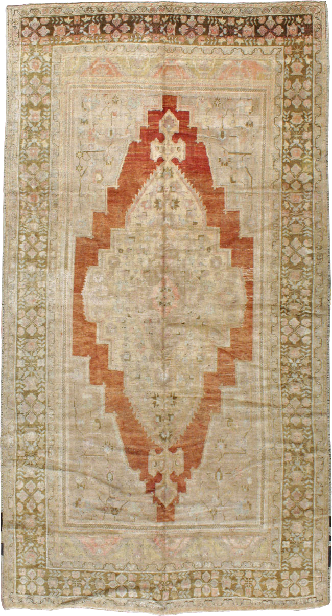 Antique Turkish Oushak Carpet, No.16688 - Gsblank