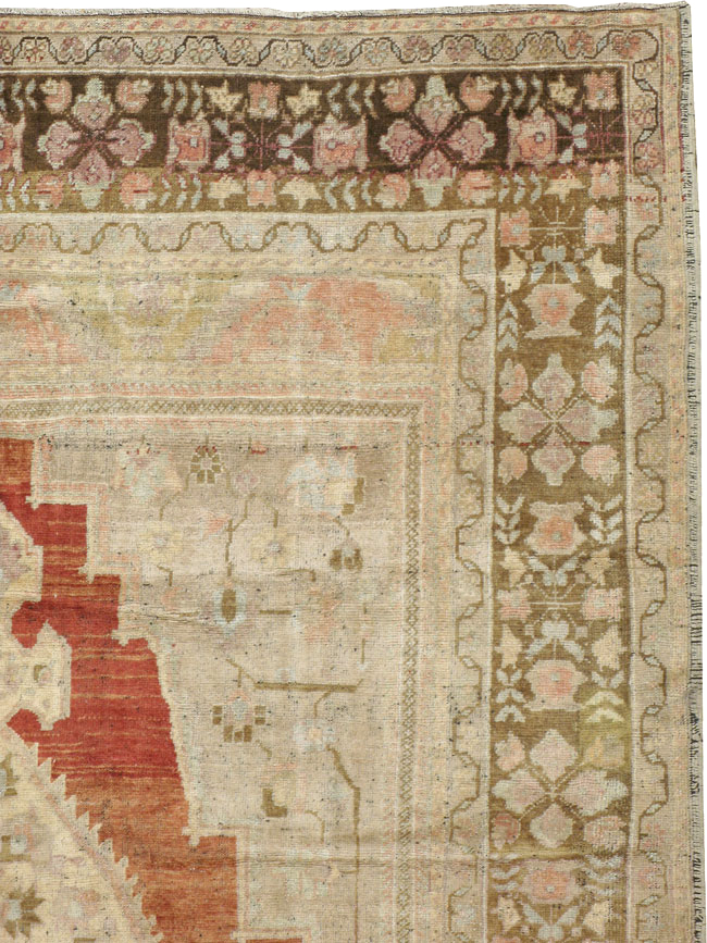 Antique Turkish Oushak Carpet, No.16688 - Gsblank
