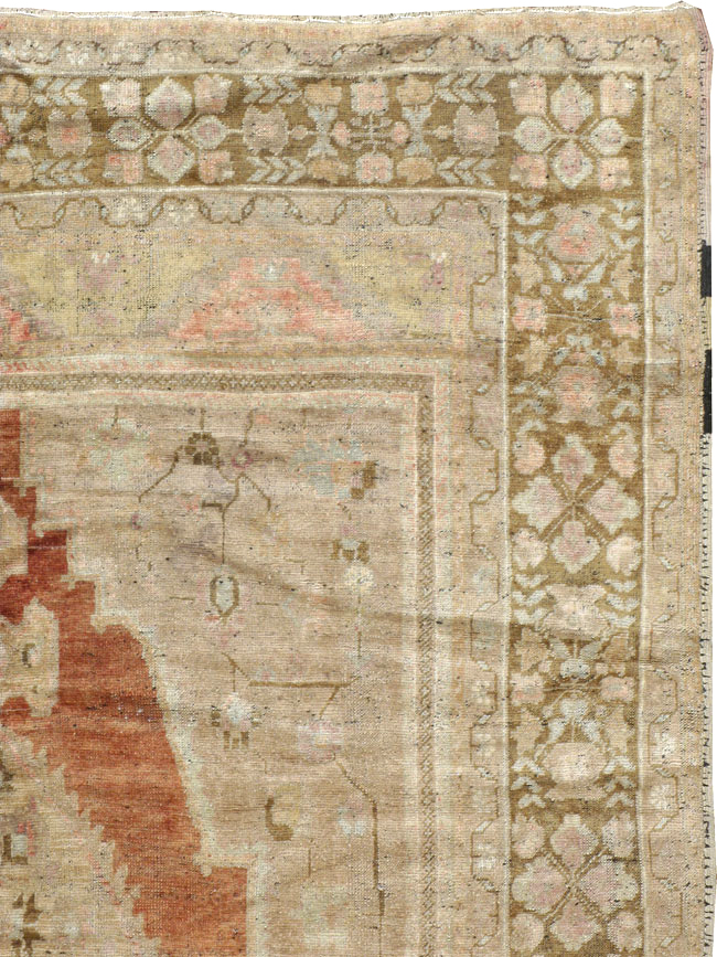 Antique Turkish Oushak Carpet, No.16688 - Gsblank