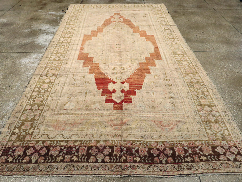 Antique Turkish Oushak Carpet, No.16688 - Gsblank