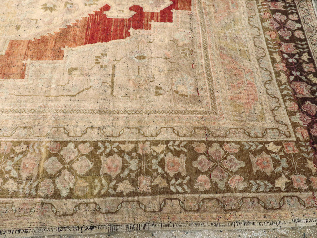 Antique Turkish Oushak Carpet, No.16688 - Gsblank