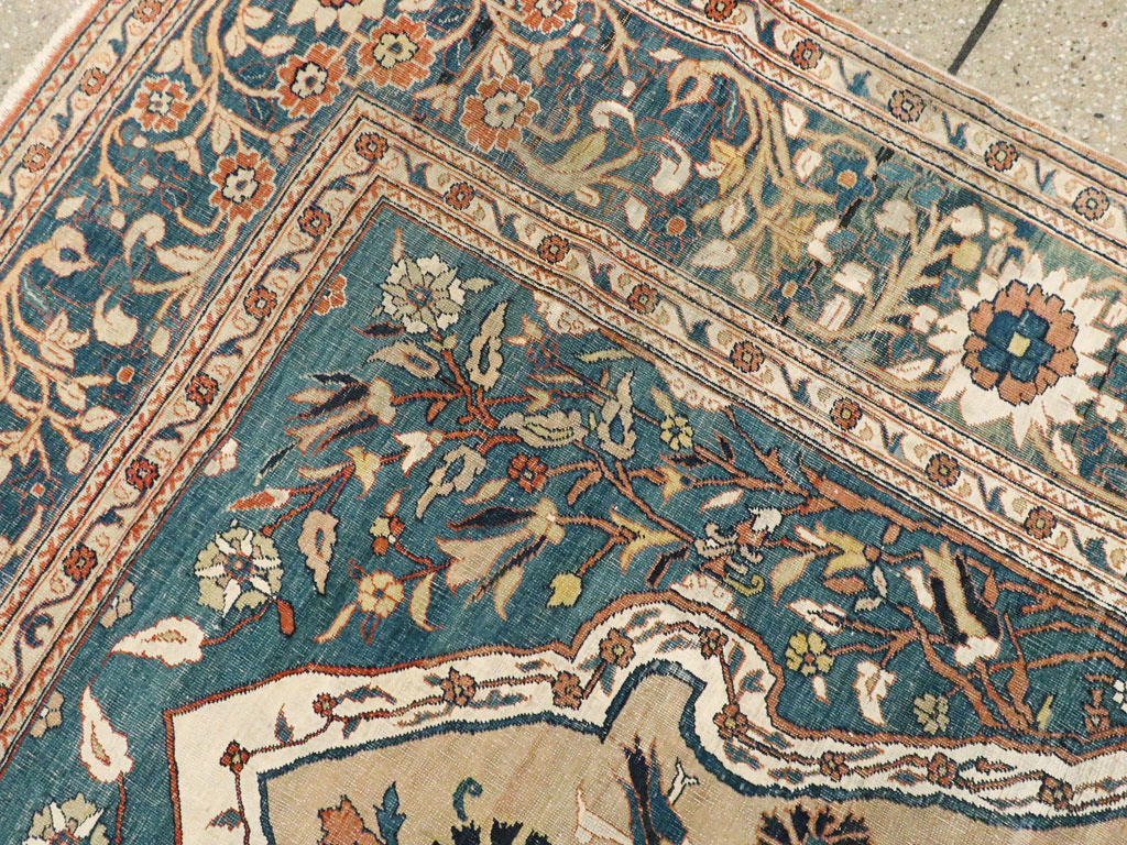 Antique Persian Tabriz Hagi Jalili Rug, No.16811 - Gsblank
