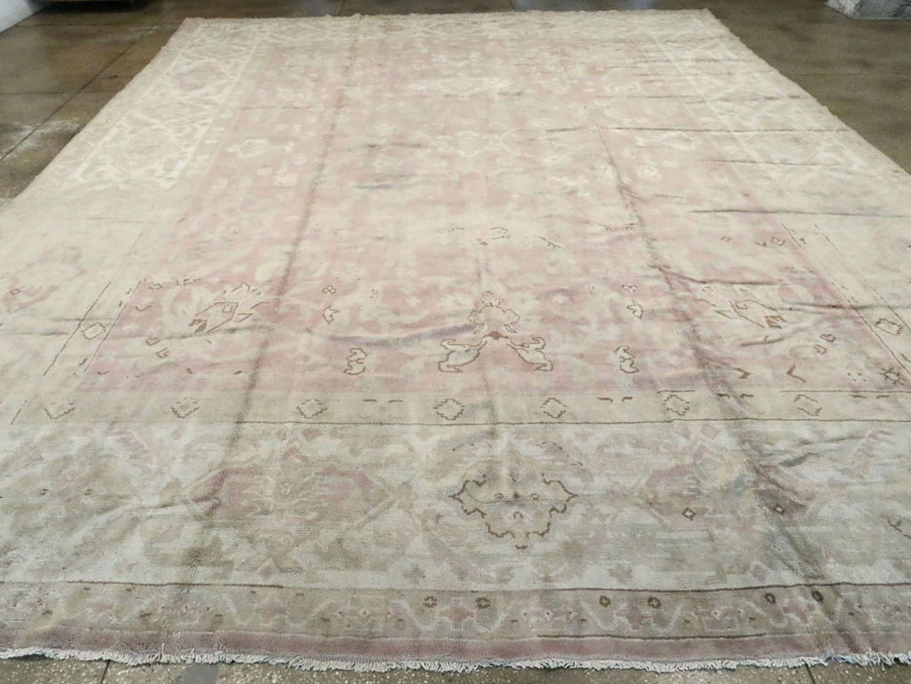 Antique European Oushak Carpet, No.16839 - Gsblank