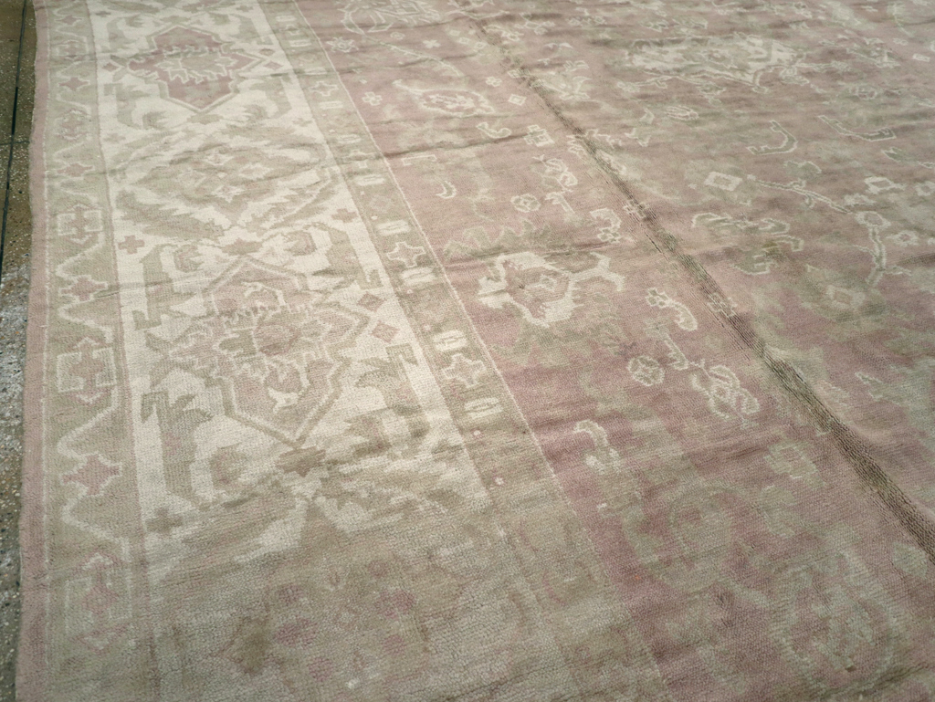 Antique European Oushak Carpet, No.16839 - Gsblank