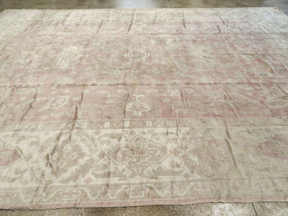 Antique European Oushak Carpet, No.16839 - Gsblank