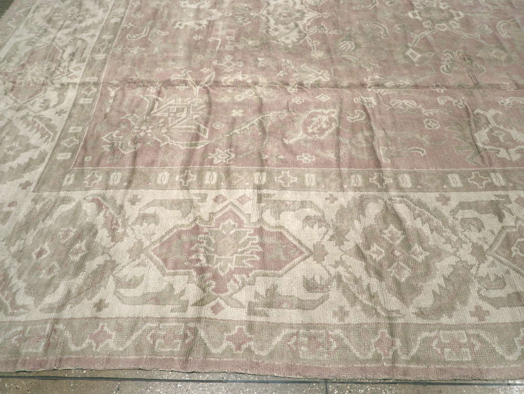 Antique European Oushak Carpet, No.16839 - Gsblank